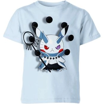 Lively Obito Uchiha x Pikachu From DQS Shirt in Light Blue