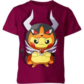 Houndoom x Pikachu From Pokemon Shirt - Fiery Fusion!