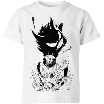 Ghostly Elegance - Gengar White Pokemon Shirt