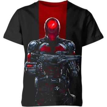 Red Hood T-shirt: Unleash Your Inner Outlaw in Black