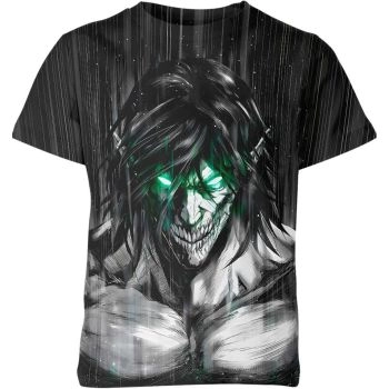 Shrouded Darkness - Eren Yeager From Attack On Titan Black Shirt