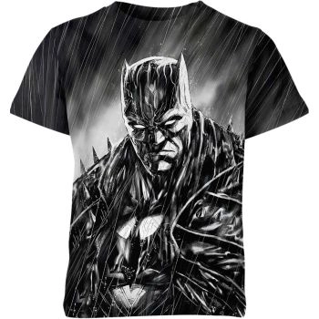 Batman: Pink Glitter T-Shirt - Black Comfort for a Shiny and Stylish Look