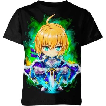 Chibi Saber Knight - Artoria Pendragon Saber Chibi From Fate Shirt