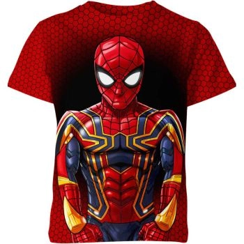 Spidey in Red: Red Spider-man Shirt, A Symbol of Heroic Valor