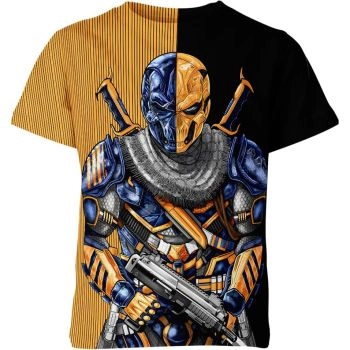 Orange and Black: Deathstroke, The Two-Toned Terror T-Shirt