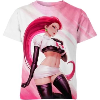 Jessie From Pokemon Shirt - Playful Pink