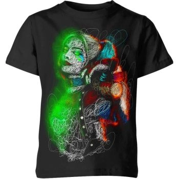 Harley Quinn Pop Art T-Shirt: The Black Harley Quinn in Pop Art Style