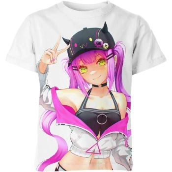 Starlit Elegance - Anime Girl Tokoyami Towa Shirt