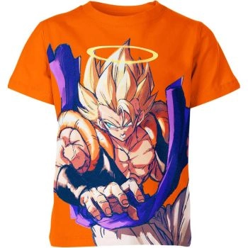 Gogeta - Energetic Orange Shirt: Fusion of Strength and Spirit