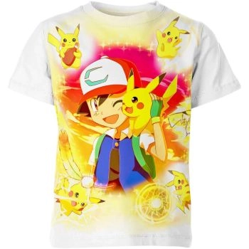 Electric Duo - Ash Ketchum And Pikachu From Pokemon Shirt