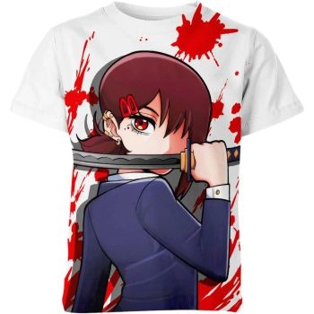 Kobeni Higashiyama - Chainsaw Man Sweet and Playful White Shirt