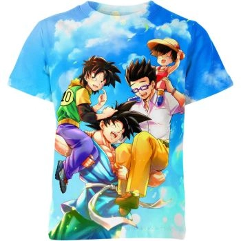 Goku Family Dynamic Unity Shirt - Embrace the Spirit of Blue