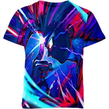 Goku Blue Burst of Power Shirt - Embrace the Aura of Blue