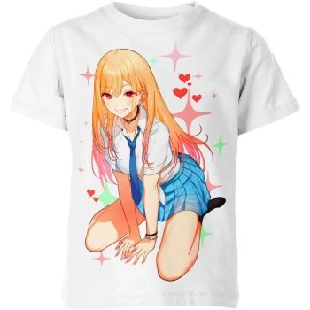 Elegant White Marin Kitagawa My Dress Up Darling Shirt