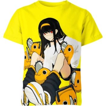 Chainsaw Power - Luminous Yellow Yoru X Pochita From Chainsaw Man Shirt