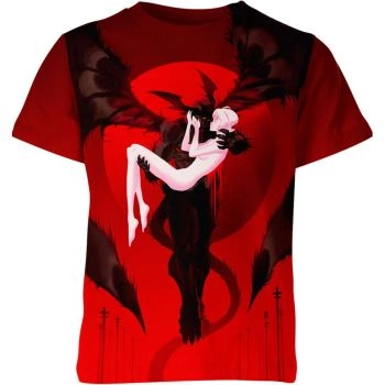 Fierce Crimson Devilman Shirt - High-Quality Power