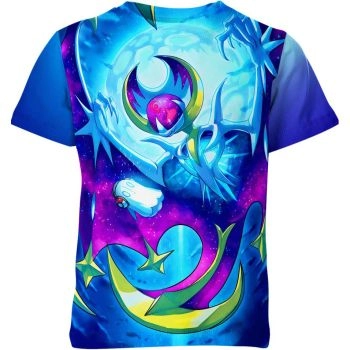 Ethereal Blue Lunala and Napstablook from DQS Shirt