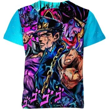 Heritage of Heroes - Jotaro Kujo Jojo's Bizarre Adventure Shirt in Multicolor