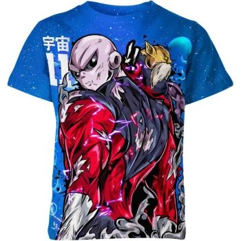 Jiren's Unwavering Resolve - Dragon Ball Z Shirt in Azure Blue