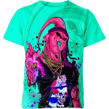 Vibrant Green Majin Buu From Dragon Ball Z Shirt