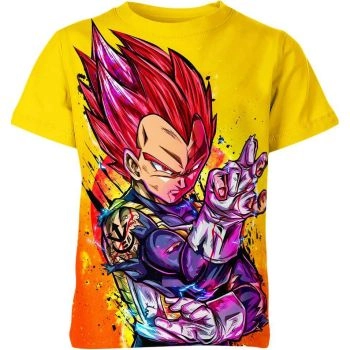 Dazzling Saiyan Radiance - Golden Yellow Vegeta Shirt