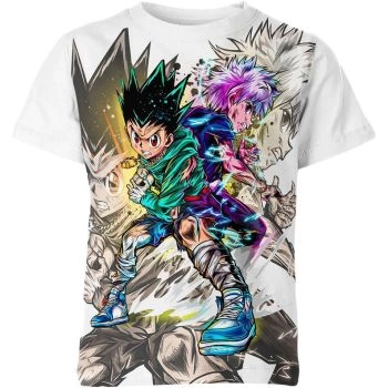 Gon And Killua: Hunter X Hunter White Friendship Shirt - Embrace the Pure White