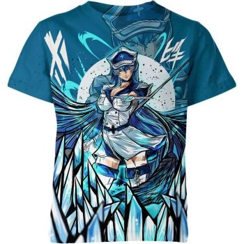 Elegant Executioner - Esdeath From Akame Ga Kill Blue Shirt