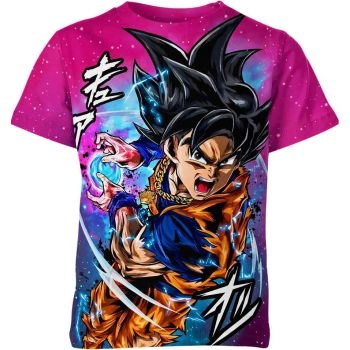 Son Goku's Regal Amethyst Dragon Ball Z Shirt