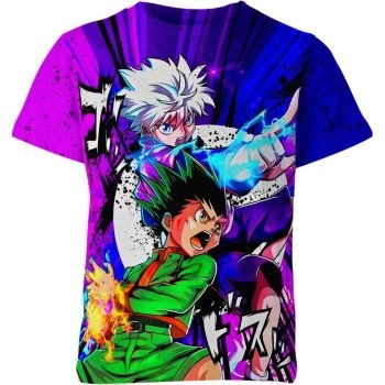 Gon And Killua: Hunter X Hunter Mysterious Purple Shirt - Embrace the Enigmatic Duo