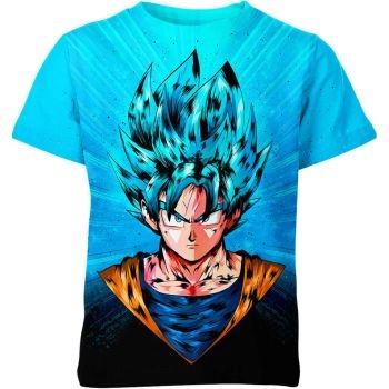 Son Goku's Oceanic Blue Dragon Ball Z Shirt