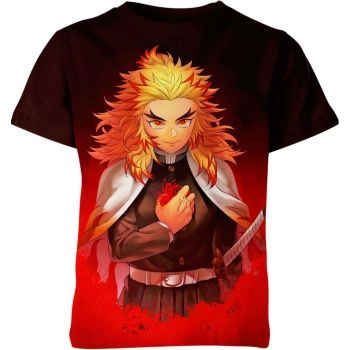 Crimson Fury: Rengoku From Demon Slayer Shirt