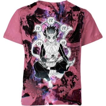 Aizetsu From Demon Slayer Shirt - Pink & Black