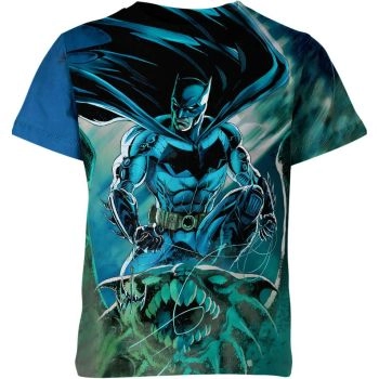 Batman: Brown Dark Knight T-Shirt - Blue Accents for a Unique and Comfortable Look