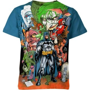 Batman: Grey Dynamic Duo T-Shirt - Multicolor Design for a Casual and Comfortable Style