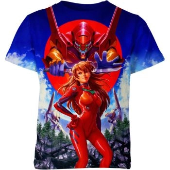 Evangelion 02 - Dynamic Blue Evangelion Shirt