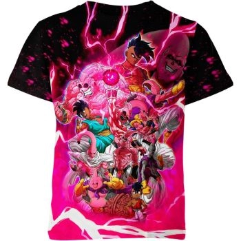 Majestic Black and Rosy Majin Buu From Dragon Ball Z Shirt