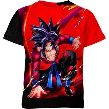 Goku Fiery Crimson Power Shirt - Embrace the Passion of Red