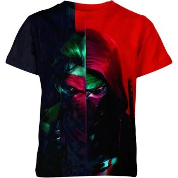 Red Hood T-shirt: Embrace Your Dark Side with Red Hood in Black