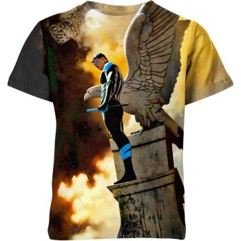 Nightwing Dick Grayson Shirt - The Dynamic Duo of Crime in Multicolor