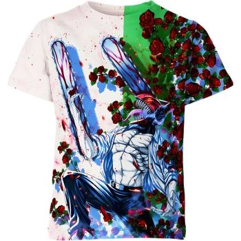 Dynamic Denji Chainsaw Man Shirt - Cute and Vibrant