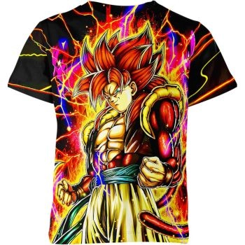 Gogeta SS4 - Fusion of Colors and Strength Shirt: Embrace Legendary Fusion