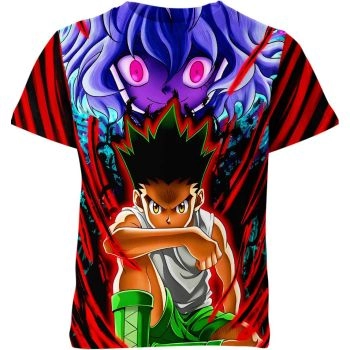 Gon & Neferpito: Hunter X Hunter Dynamic Duo Shirt - Embrace the Vibrant Colors