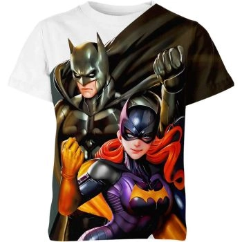 Celebrating Unlikely Duo with the Batman And Catwoman T-Shirt in Grey and Multicolor