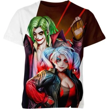Casual Joker and Venom Shirt - Join the Multicolor Villains