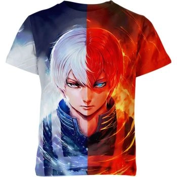 Fiery Resolve Shoto Todoroki My Hero Academia Shirt