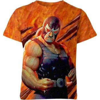 Unveiling Brutal Brawler with the Bane From Batman T-Shirt in Orange