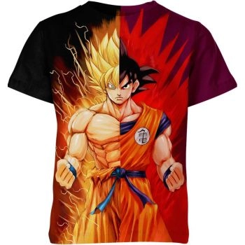 Goku's Daring Orange-Red Dragon Ball Z Shirt