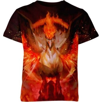 Fiery Orange Red Moltres From DQS Shirt