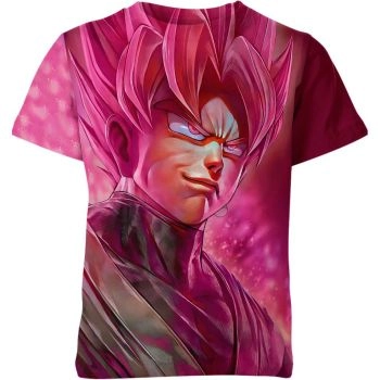 Goku Black Roseate Ambition Shirt - Embrace the Power of Pink