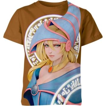 Dark Magician Girl From Yugioh Shirt - Brown